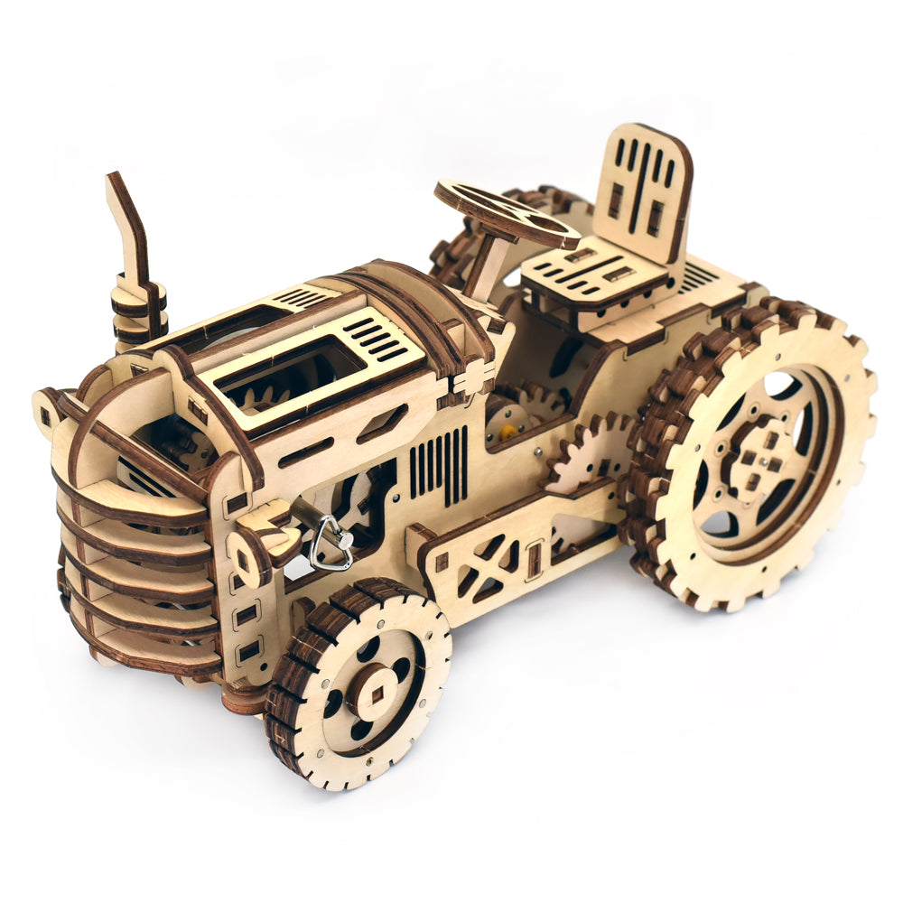 Tractor building model kit fully assembled