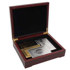 Royal Polished Silver & Gold Playing Cards